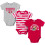 Gerber Gerber NFL Lot de 3 bodys pour bb garon 49 ans 6-12 mois 1