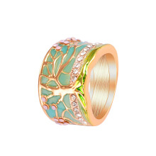 life tree fingerring, retro design, metall, größe 9