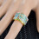 life tree fingerring, retro design, metall, größe 9 10