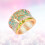 life tree fingerring, retro design, metall, größe 9 3
