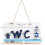 Mediterrane Handgeschnitzte Holz Wc Schild 1