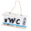 Mediterrane Handgeschnitzte Holz Wc Schild 4