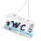 Mediterrane Handgeschnitzte Holz Wc Schild 6