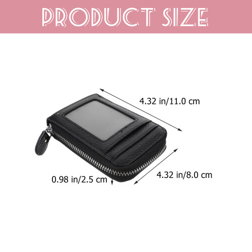 Credit Case Organizer Echtem Mit Reißverschluss ( ) 2