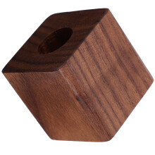würfelförmiger stiftehalter aus holz für , zuhause und schule