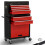 AREBOS AREBOS 9-Drawer Combo Tool Cabinet Garage Tool Chest with Wheels Workshop Tool Storage Lockable Black-Red 1