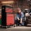 AREBOS AREBOS 9-Drawer Combo Tool Cabinet Garage Tool Chest with Wheels Workshop Tool Storage Lockable Black-Red 2