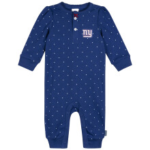 Gerber Baby Meisjes NFL Team Voetloze Jumpsuit, Giants, 6-9 Maanden
