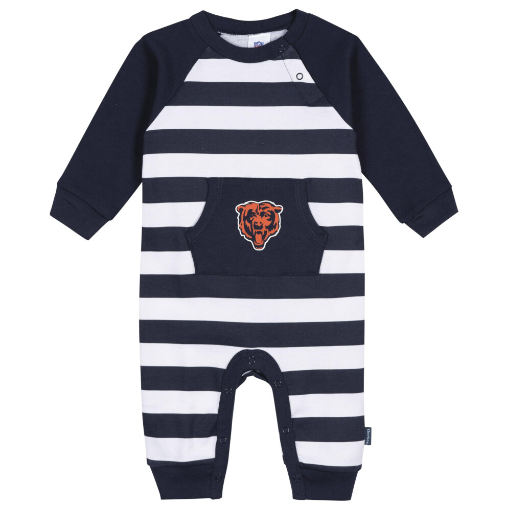 Photos - Other Trainers Gerber Baby Boys' NFL Team Footless Coverall Bears 3-6 Months BE259838BEA 