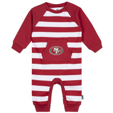 Gerber Baby Jongens' NFL Team Voetloze Overall, 49Ers, 3-6 Maanden