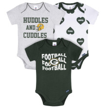Gerber Baby Meisjes NFL 3-Pack Onesie Bodysuit, 0-3 Maanden
