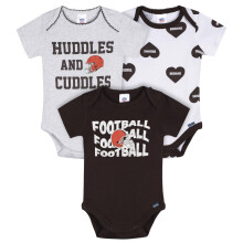 Gerber Baby Meisjes NFL 3-Pack Rompertjes, Browns, 6-12 Maanden