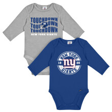 Gerber Baby NFL 2-Pack Lange Mouwen Romper, Giants, 6-12 Maanden