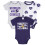 Gerber Gerber Meisjes NFL 3-Pack Romper Bodysuit, Vikings, 18 Maanden 1