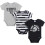 Gerber Gerber NFL 3er-Pack Einteiler fr Babys, Raiders NFL 3er-Pack, 6 Monate 1