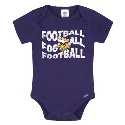 Gerber Gerber Meisjes NFL 3-Pack Romper Bodysuit, Vikings, 18 Maanden 1