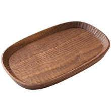 Wood Servierplatte Trockenfrüchte Snackteller Couchtisch Tablett