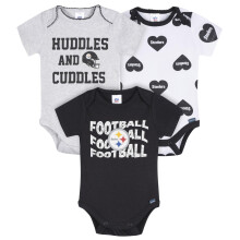 Gerber Baby Meisjes NFL 3-Pack Rompertjes, Steelers, 18 Maanden