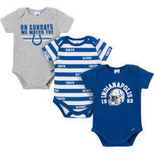 Gerber Baby Boys' NFL 3-Pack Onesie Bodysuit Colts 6-12 m?neder