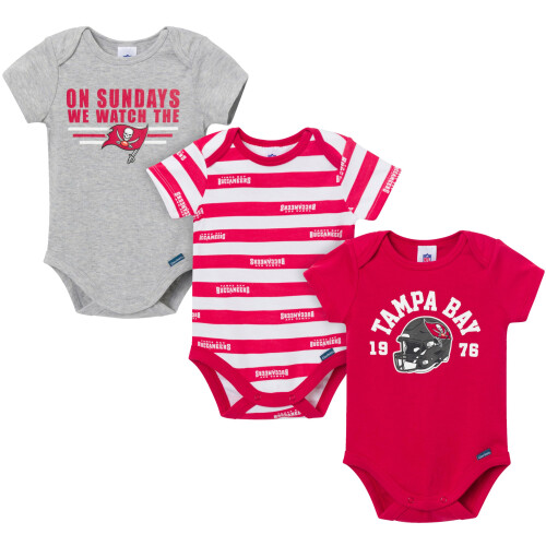 Gerber Gerber NFL Lot de 3 combinaisons Buccaneers pour bb garon 0-3 mois