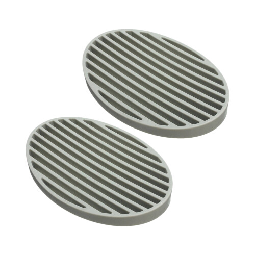 2 silikon - und aschenbecherhalter mit asphalt pad grau