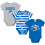 Gerber Gerber NFL Lot de 3 combinaisons pour bb garon Lions 0-3 mois 1