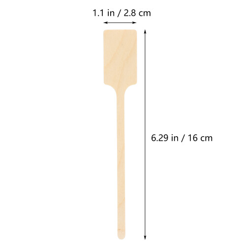 100 holz kaffeelöffel für , tee, honig, cocktail 1