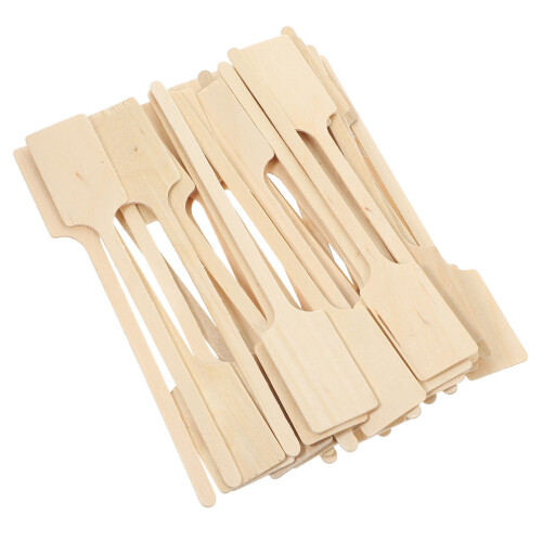 100 holz kaffeelöffel für , tee, honig, cocktail 2