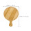 1 japanisches pizzablech mit bambusgriff, rund (25 cm) 2