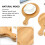 1 japanisches pizzablech mit bambusgriff, rund (25 cm) 10