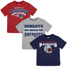 Gerber Unisex Baby NFL Korte Mouwen Team Fan T-shirt, 3-Pack, Patriots, 12 Maanden