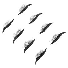 4 paar glitzer-schwarze eyeliner-aufkleber, dichter wimpernsticker