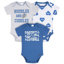 Gerber Baby Meisjes NFL 3-Pack Onesie Bodysuit, Lions, NFL 3-Pack 6 Maanden