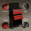 AREBOS AREBOS 9-Drawer Combo Tool Cabinet Garage Tool Chest with Wheels Workshop Tool Storage Lockable Black-Red 6