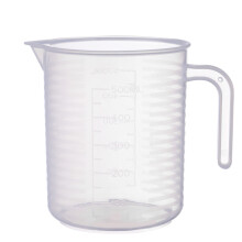 1St Pp Kunststoff Messbecher Mit Transparent 500Ml Mit Deckel