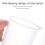 1St Pp Kunststoff Messbecher Mit Transparent 500Ml Mit Deckel 11