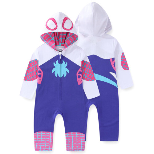 Marvel Marvel Spider-Gwen Ghost Spider Tuta Cappuccio per Bambine e Ragazze