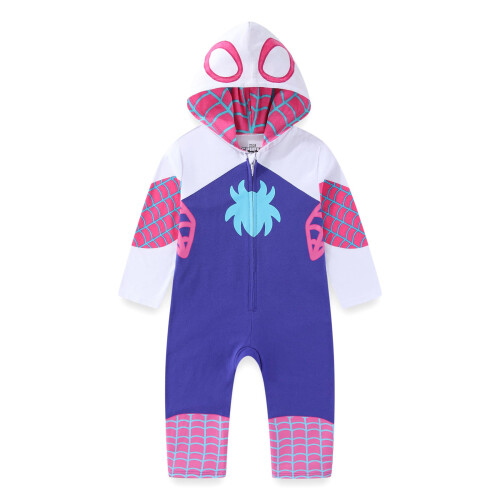 Marvel Marvel Spider-Gwen Ghost Spider Tuta Cappuccio per Bambine e Ragazze 1