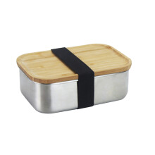 800Ml Brotdose Mit Holzdeckel Für Schule Camping Outdoor