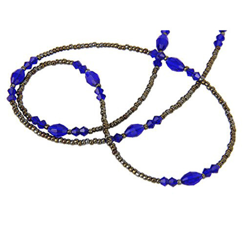 Bohemia Style Łańcuszek Z Kroplami (Niebieski) 2
