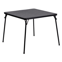 Flash-meubilair Madelyn 33,5-inch vierkante opvouwbare multifunctionele kaarttafel met gewatteerd vinylblad, draagbare opvouwbare speeltafel voor