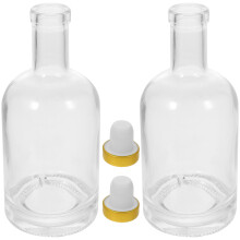 2 Unidades Garrafa De 500 Ml Para Vodca, , Vinho E Uísque