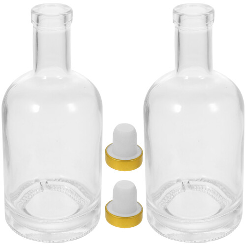 2 Unidades Garrafa De 500 Ml Para Vodca, , Vinho E Uísque