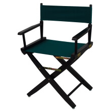 American Trails Extra-Wide Premium 18"""" Director's Chair Black Frame with Hunter Green Canvas