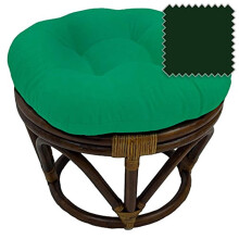 International Caravan Furniture Piece Rotting fotpall med kypertkudde