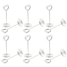 20St Metalen Memo Klemmen Hartvormige Fotoclips Voor Desktop Decoratie