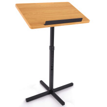Pyle Portable Floor Lectern Podium Stand-Height Adjustable Steady Standing Design Teacher Speaker Lecture Classroom Presentation Stand,PLCTND44,Black