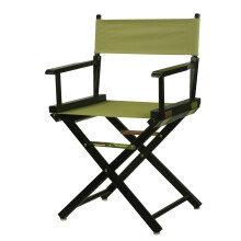 Casual Home 18"""" Director's Chair Black Frame with Olive Canvas