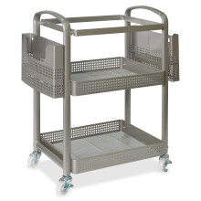 Lorell Mobiele Bestandswagen, 12.5" x 22.4" x 25.25", Metaal, Champagne Goud