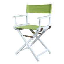 Casual Home 200-01/021-72 Director's Chair Canvas 18"""" - Classic Height WhiteFrame/Lime Green